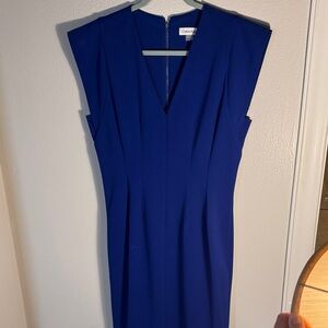 Calvin Klein Royal Blue Midi Dress